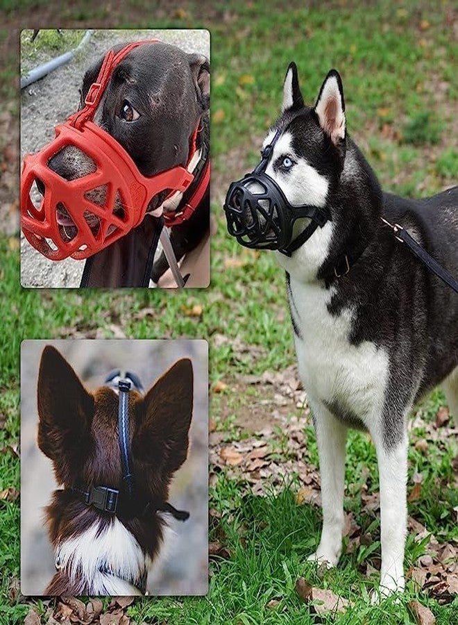 KsPups Dog Muzzle Guard with Buckle Strap | Comfortable Pet Mouth Cover for Biting, Barking & Chewing Control | Ideal for Aggressive Dogs & Puppies - No. 4 Large Size - Image 5